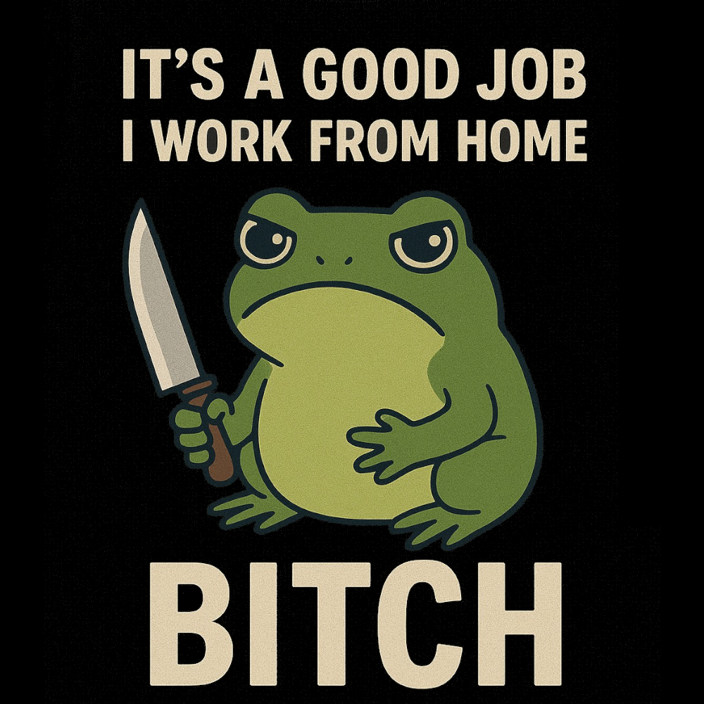 Work From Home Frog